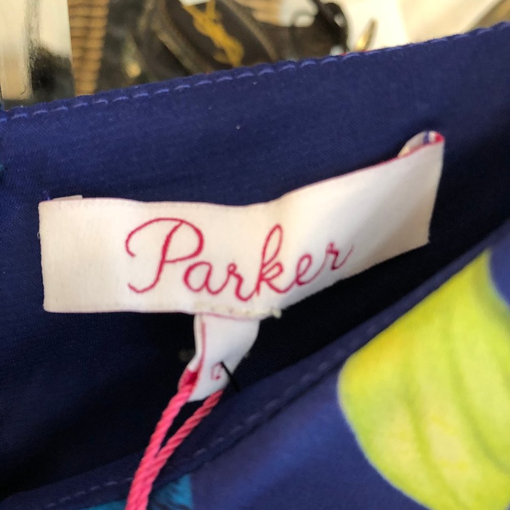 PARKER Blue Floral Print "Valencia" Dress - Picture 2 of 7